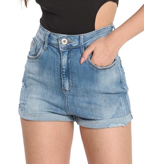 Shorts Jeans Feminino Curto Republica Mix Azul