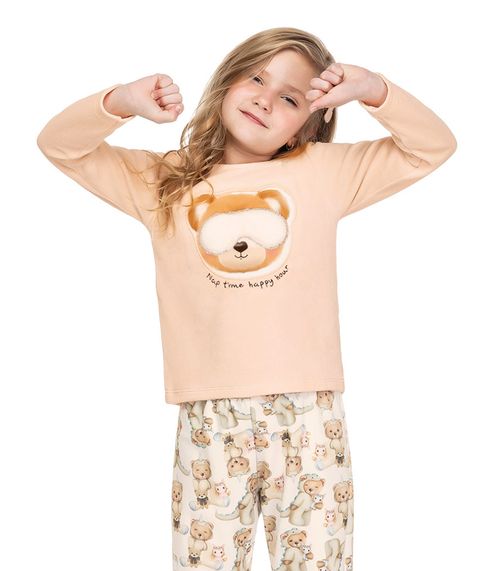 Pijama Infantil Feminino Nap Time Trick Nick Rosa