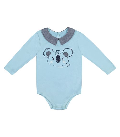 Body Manga Longa Masculino Trick Nick Azul