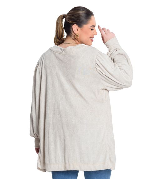 Cardigan Tricot Shine Secret Glam Bege