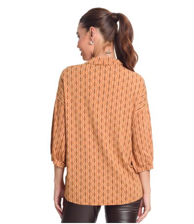 Camisa Feminina Elo Rovitex Marrom