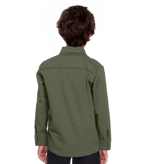 Camisa Manga Longa Maquinetada Trick Nick Verde