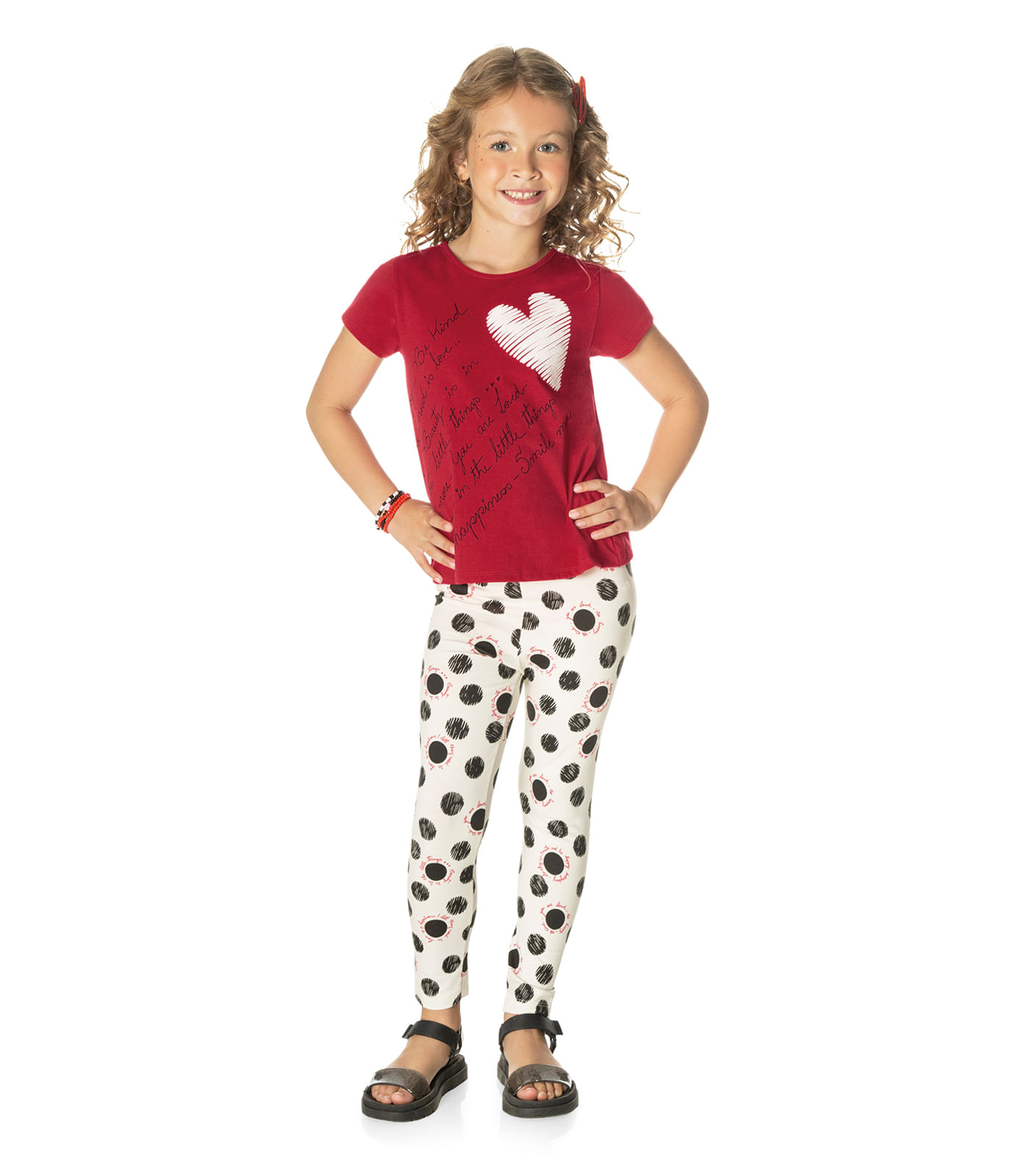 MONTE SEU KIT Legging Infantil Feminina Cores Kit 3 Peças