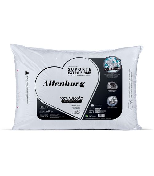 Travesseiro Suporte Extra Firme Altenburg Branco