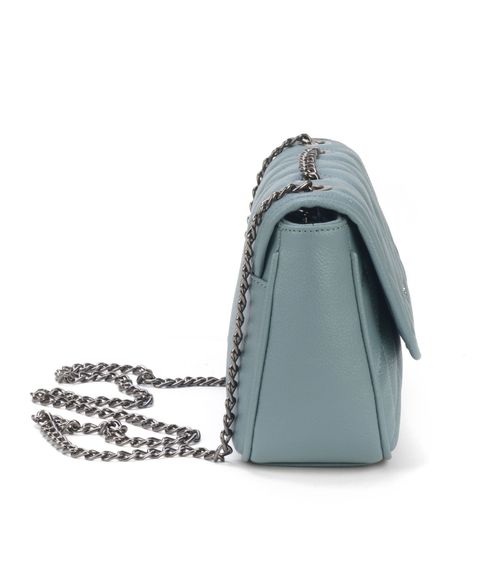 Bolsa Pequena Matelassada com Alça Feminina Gash Azul