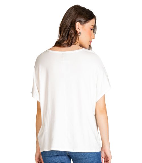 Blusa Malha Visco Premiere Bege