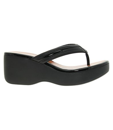 Tamanco Beira Rio Plataforma Preto Feminino