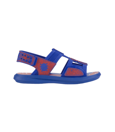 Sandalia Flats Grendene Homem Aranha Buggy Azul e Vermelho Infantil Masculino22940-As891