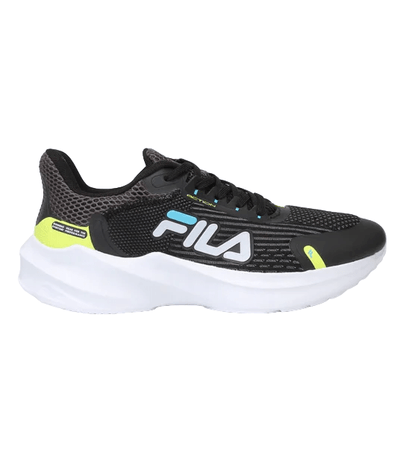 Tênis Esportivo Fila Action Preto Verde e Azul Masculino