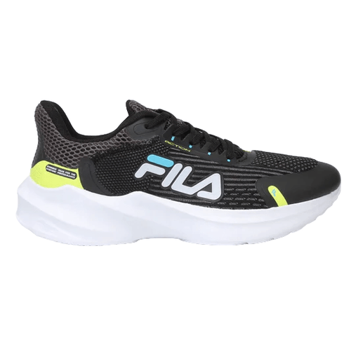 Tênis Esportivo Fila Action Preto Verde e Azul Masculino