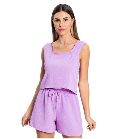 Regata Com Alça Dupla Feminina Rovitex Roxo