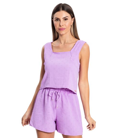 Regata Com Alça Dupla Feminina Rovitex Roxo