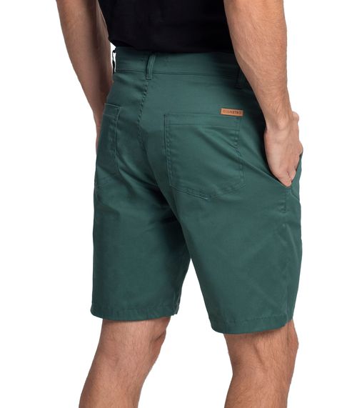 Bermuda Masculina Com Bolsos Sarja Diametro Verde