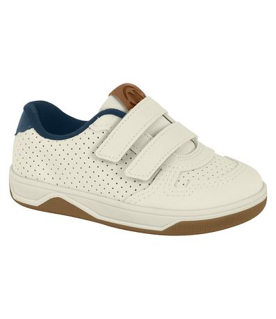 Tênis Molekinho Sola Caixa Off White e Marinho Infantil Masculino