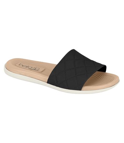 Tamanco Flats Beira Rio Preto Feminino