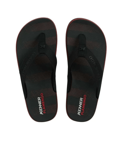 Chinelo de Dedo Kenner DTL Preto e Vermelho Masculino