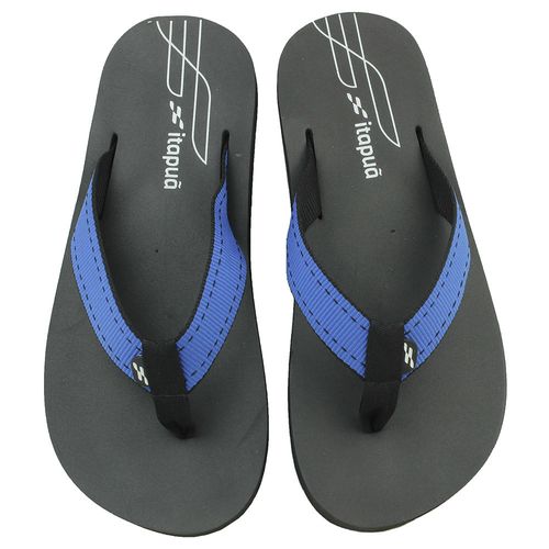 Chinelo de Dedo Itapuã  Preto e Azul Masculino