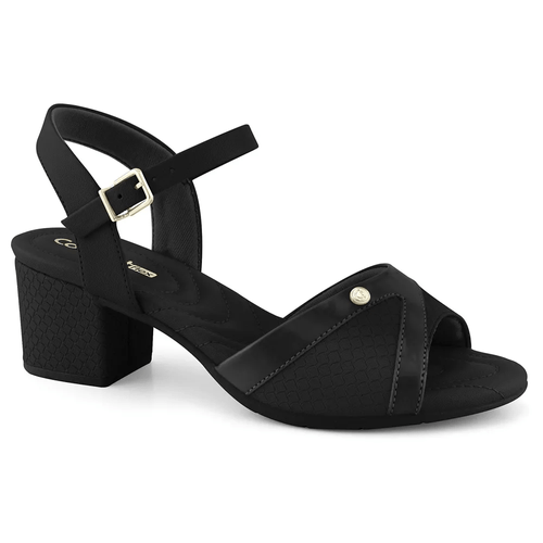 Sandália Salto Comfortflex Preto Feminino