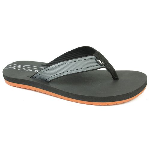 Chinelo de Dedo Itapuã  Preto e Laranja Masculino