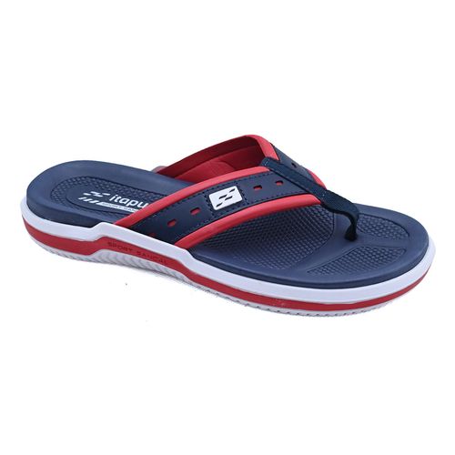 Chinelo de Dedo Sintético Itapuã Marinho Vermelho e Branco Masculino