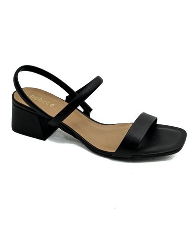 Sandália Salto Bebece Preto Feminino