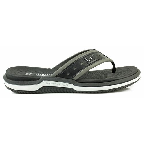 Chinelo de Dedo Sintético Itapuã Preto e Branco Masculino