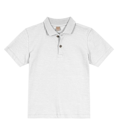 Camisa Polo Infantil Masculina Trick Nick Branco