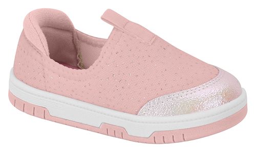 Tênis Slip On Rosa Molequinha Infantil