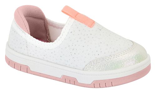 Tênis Slip On Molequinha Branco Infantil