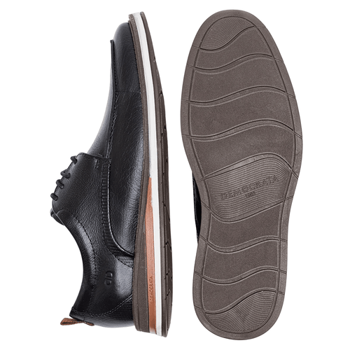 Sapato Casual Democrata Type Preto  Masculino
