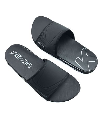 Chinelo Kenner Slide Go Preto e Cinza Masculino