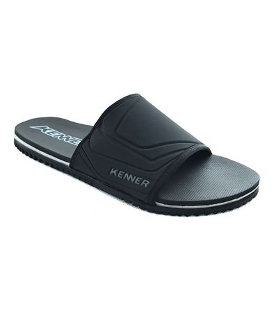 Chinelo Kenner Slide Go Preto e Cinza Masculino
