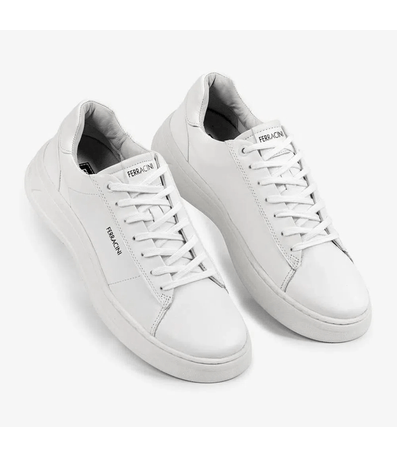 Sapatênis Couro Ferracini Branco Masculino