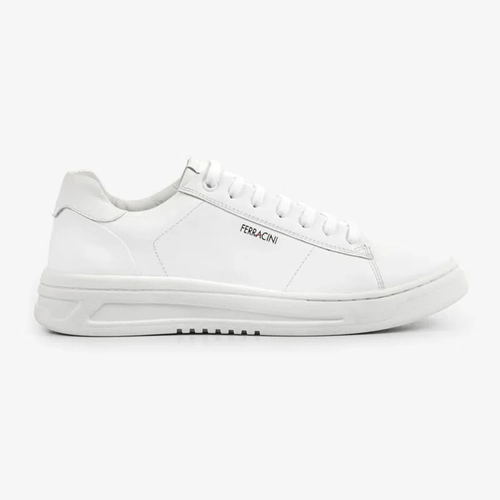 Sapatênis Couro Ferracini Branco Masculino