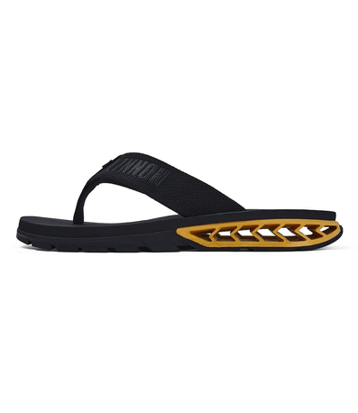 Chinelo Dedo Kenner Rakka L7 Preto e Dourado Masculino