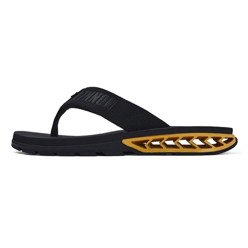 Chinelo Dedo Kenner Rakka L7 Preto e Dourado Masculino
