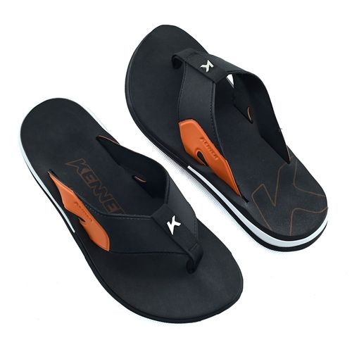 Chinelo Dedo Kenner X-Gel  Hzo Preto e Laranja Masculino