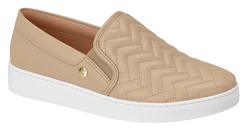 Tênis Casual Slip On Vizzano Bege Feminino