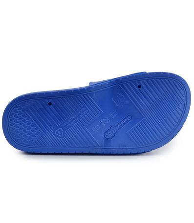 Chinelo Slide Grendene Looney Tunes Azul e Branco Infantil
