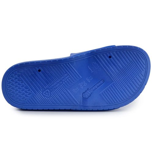 Chinelo Slide Grendene Looney Tunes Azul e Branco Infantil