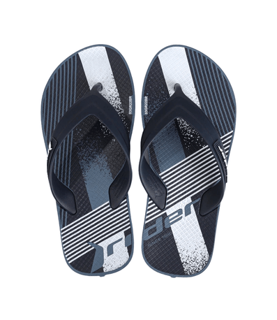 Chinelo de Dedo Rider Graphics Azul e Branco Infantil