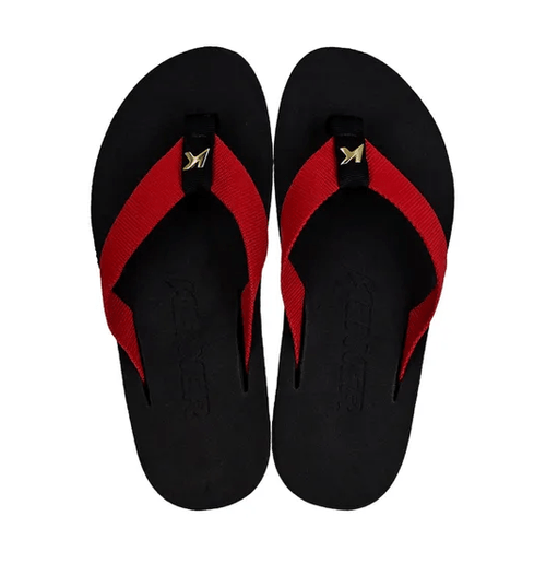 Chinelo de Dedo Vermelho e Preto Kenner Masculino