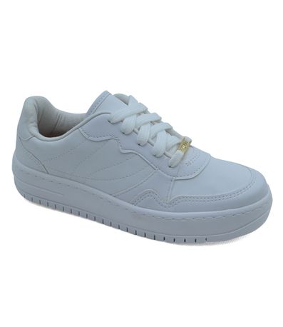 Tênis Casual Vintage Vizzano Branco Feminino