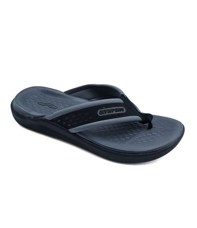 Chinelo Dedo Olympikus Preto e Cinza Masculino