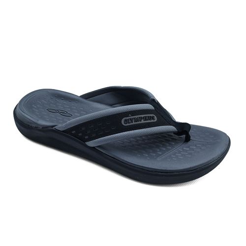 Chinelo Dedo Olympikus Preto e Cinza Masculino