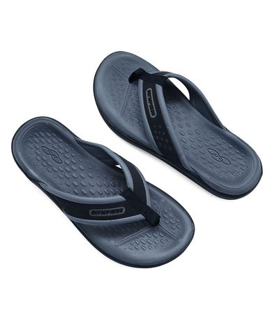 Chinelo Dedo Olympikus Preto e Cinza Masculino