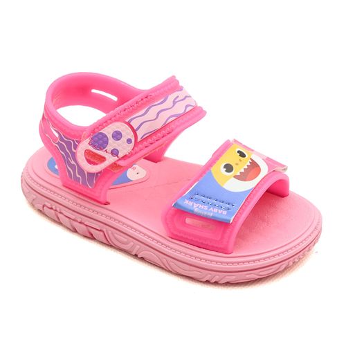 Sandália Papete Grendene Kids Baby Shark Rosa Feminino