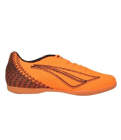 Chuteira Penalty Bravo XXII Laranja e Preto Masculino