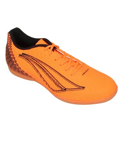 Chuteira Penalty Bravo XXII Laranja e Preto Masculino