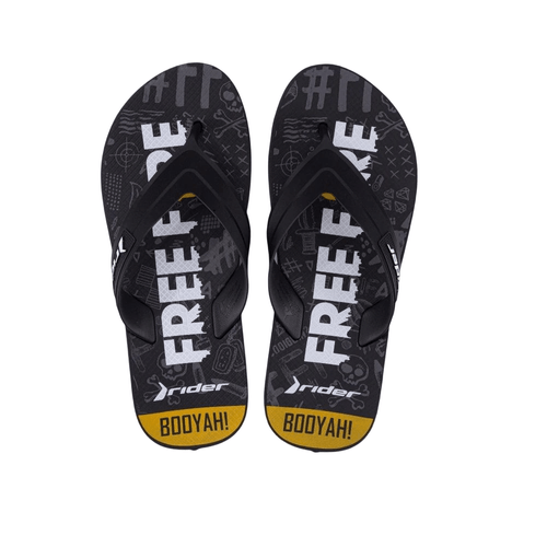 Chinelo Rider Free Fire Preto Masculino
